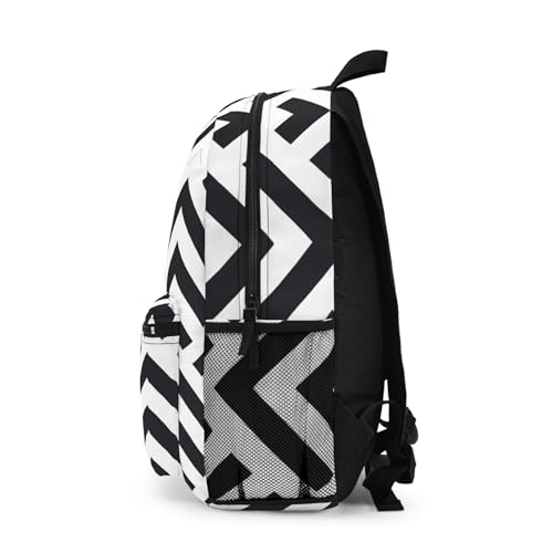 Backpack Modern Geometric Black and White Pattern Design for Stylish Interiors3