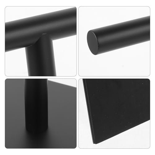 Toallero de acero inoxidable premium: diseño elegante y base pesada sin instalación 4