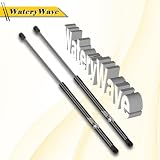 WateryWave 2 x rozpórki do bagażnika Ford Fiesta mk6 2008 2009 2010 2011 2012 2013 2014 2015 2016 2017 tylne rozpórki tylnej klapy bagażnika samochodowe czarne rozpórki gazowe wytrzymałe zamiennik