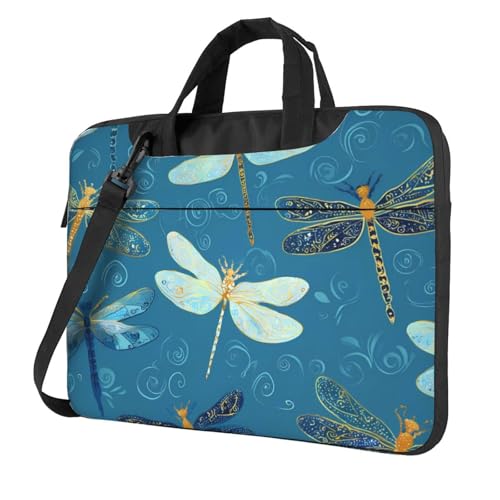 Bolso bohemio azul para portátil 15.6 pulg resistente al agua miniatura 1