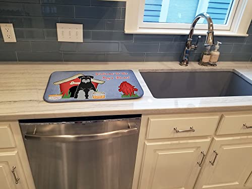 Tapis d'égouttage absorbant microfibre motif chien - 4