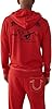 True Religion Men's Buddha Logo Zip Hoodie Sweatshirt, Ruby Red W Black, XXL #5