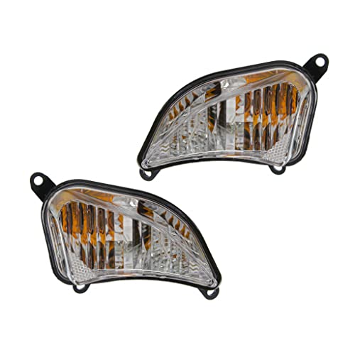 For Toyota Avalon 2013 2014 15 Front Signal/Corner Light Assembly Driver and Passenger Side Pair w/Bulbs CAPA Certified Replacement For TO2530151, TO2531151 | 81520-07010, 81510-07010