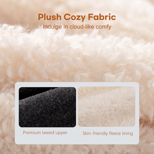 LongBay Women's Cozy Bootie Slippers Memory Foam Warm House Shoes with Fluffy Collar Non-Slip Indoor Outdoor3