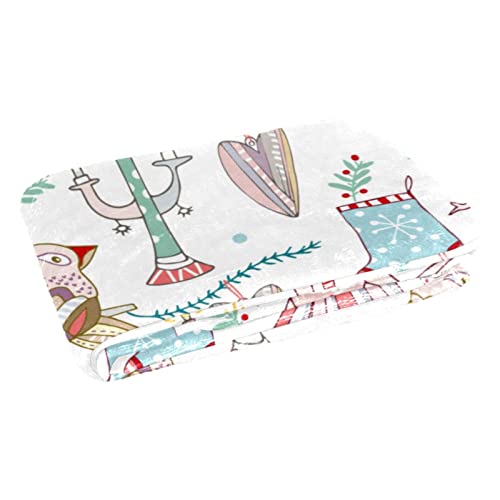 Couverture douce motif chouettes 150x100 cm pour lit et canapé