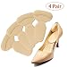 Produktbild Ropch 4 Paar Fersenhalter Fersenpolster Fersenschutz Fersenhalter-Kissen Einlegesohlen Fersenkissen Fersenschoner für High Heels und Schuhe - Beige
