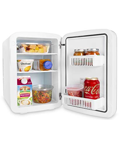 Cooluli V15LE2W Vibe Mini Fridge For Bedroom - With Cool Front Magnetic Whiteboard - 15L Portable Small Refrigerator For Travel, Car & Office Desk thumb #4