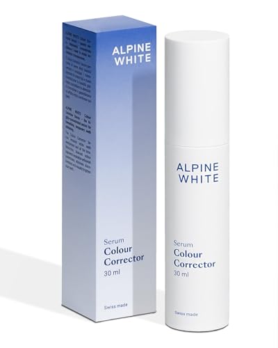 ALPINE WHITE Colour Corrector Serum - das Silbershampoo für weiße Zähne I Sichtbar weissere Zähne | Für tägliche Anwendung I Schonende Zahnaufhellung