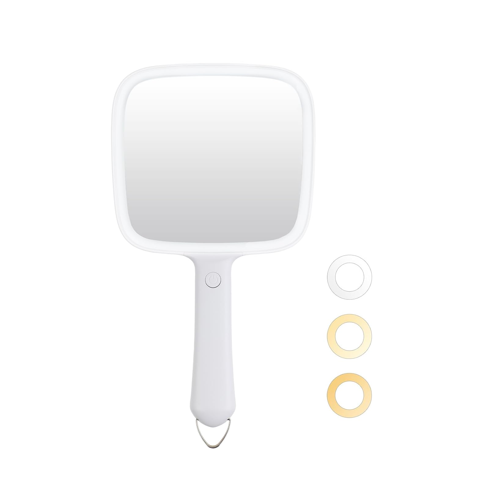 Miroir de maquillage à main éclairé fini les manques de lumière avec ce modèle compact