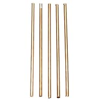 5 Stück 99,9% reines Kupfer Cu-Metallstangen, Zylinder, Durchmesser 4 mm, Länge 100 mm