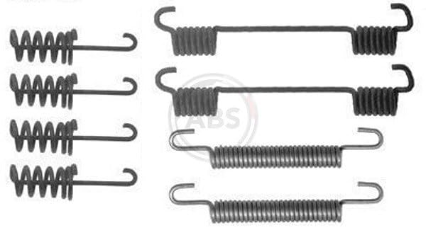 A.B.S. Kit accessori, Ganasce freno stazionamento 0775Q