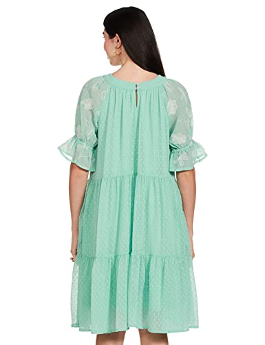 Image of Max Women's Polyester A-Line Below The Knee Dress