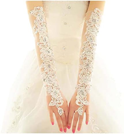 Elegant Wedding Gloves Bride Bridal Party Dress Lace Gloves-07