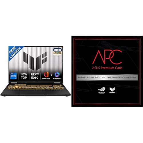 Image of ASUS TUF F16, 14th Gen, Smartchoice,Intel Core i7 14650HX, Gaming Laptop(RTX 5060-8GB /16GB /1TB /FHD+ /16 inch /165Hz /90WHrs /Windows 11ASUS 2 Year Brand Warranty Extension