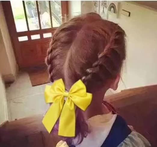 Miniatura 5 de Cinta de satén amarilla de poliéster de doble cara de 1 pulgada (1.0 in de ancho) x 50 yardas para envolver regalos, decoración de boda, hacer