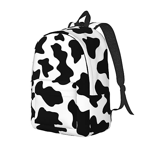Black and White Cow Print print Canvas Backpack,Canvas Backpack for Any Adventure2