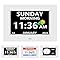 7 Inch Digital Clock with Day and Date for Elderly Alzheimer's Clock Customizable Alarms 3 Display Modes Large Font Digital Clocks for Seniors Alarm Clocks Auto DST White