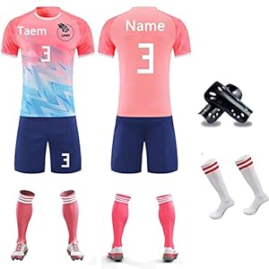LOKWAXYA Jungen Fußballtrikot Set Personalisierte Trikots
