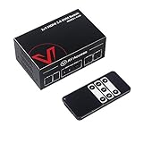 AV Access KVM スイッチ HDMI 2.0 4K@60Hz/2K@144Hz、Dolby Vision、HDCP2.2、オーディオ付き、IR & ボタン制御、HDR10、3 つの USB ポート、2 台のコンピューター用の 2 つの HDMI ポートで 1 台のモニターを共有、YUV4:4:4 カラーをサポート