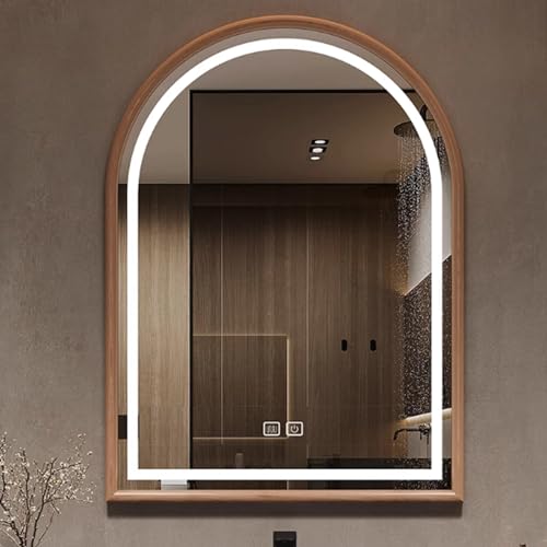 Miroir de salle de bain intelligent anti-buée à LED variable