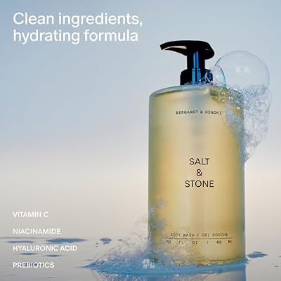 Salt & Stone Hydrating Gel Body Wash + Body Lotion | Bergamot & Hinoki