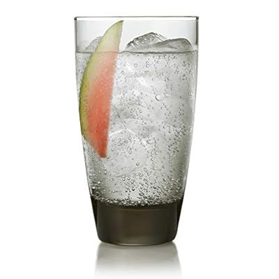 Libbey Classic Smoke Tumbler Glasses, Set of 12