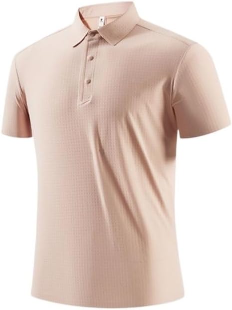 Golf Sport Shirt Silk Quick Drying Casual Business Collar Short Sleeved