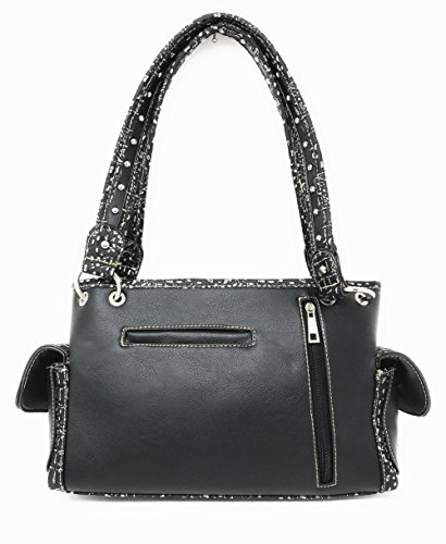 Western Women's Fashion Sugar Skull Embroidery Handbag Purse in 6 Colors2