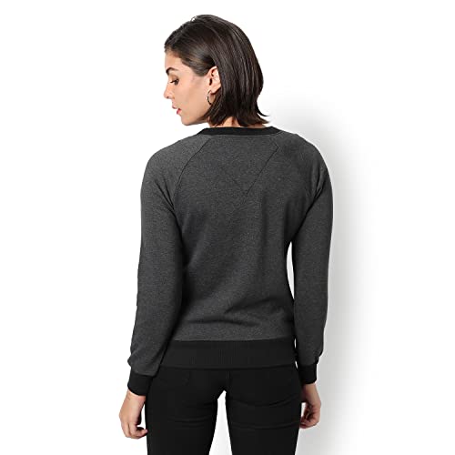 Image of PINACOLADA Women Stylish Zipper Sweatshirt Regular Fit for Casual Wear | Full Sleeves | Cotton | Sweatshirt Crafted with Comfort Fit and High Performance for Everyday Wear