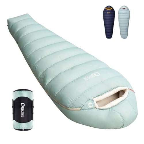 Bolsa de dormir Momia de plumón para adultos, ultraligera para mochilero miniatura 1