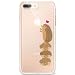 Produktbild Homikon TPU Silikon Hülle Handyhülle Durchsichtig Kirstall Clear Weiche Ultra Slim Schutzhülle Stoßdämpfend Soft Case Cover Schutz Tasche Kompatibel mit iPhone 7 Plus/8 Plus 5.5" - Igel