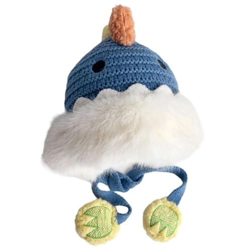 Balaclava, Warm Knitted Kids Winter Hat Warm Autumn Plush Hats Outdoor Activity Headwear for Cold Weather