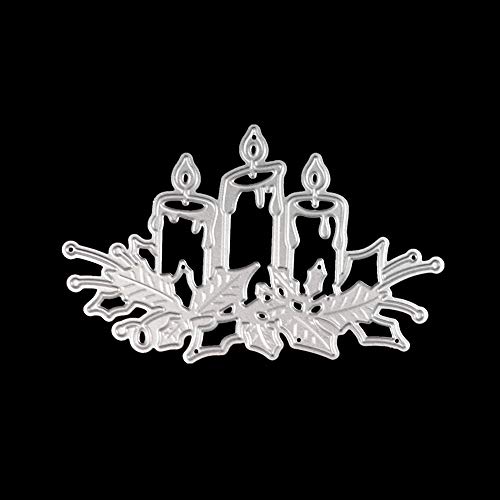 Metal DIY Cutting Die Card Embossing Die Scrapbooking Album Paper Cards Art Craft Stencils Scrapbooking (Christmas Candle)