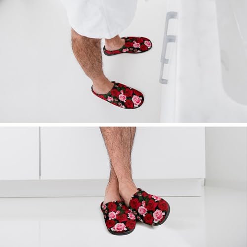 Halloween Green Eyes Black Birds Cat House Slippers For Woman Ladies Memory Foam Bedroom Slipper Outdoor Slip-On Shoes4