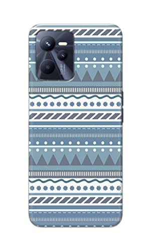 Image of PRINTFIDAA Printed Hard Back Cover Case for Realme Narzo 50A Prime Back Cover (Seamless Geometric Tribal Pattern) -1803