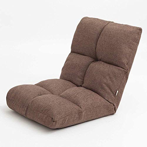 Tatami canapé-lit pliable marron avec dossier réglable en mousse