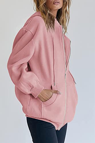 Image of PRETTYGARDEN Women's Fall Zip Up Hoodies Sweatshirts
