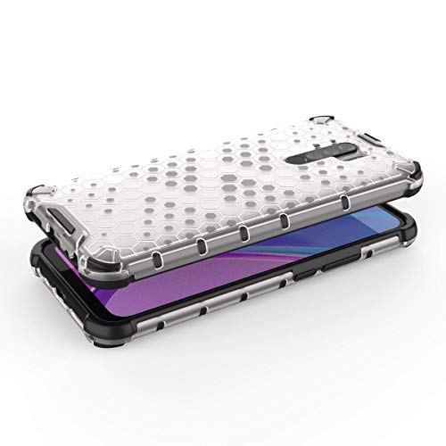 Image of Glasgow | for Poco M2 Honeycomb Pattern Back Case Cover for Poco M2 - Transparent
