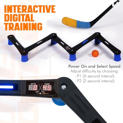 Image of Potent Hockey Digital Stickhandling Trainer - Ultimate Hockey Puck Handling Trainer for Enhanced Hockey Skills Competition Performanc