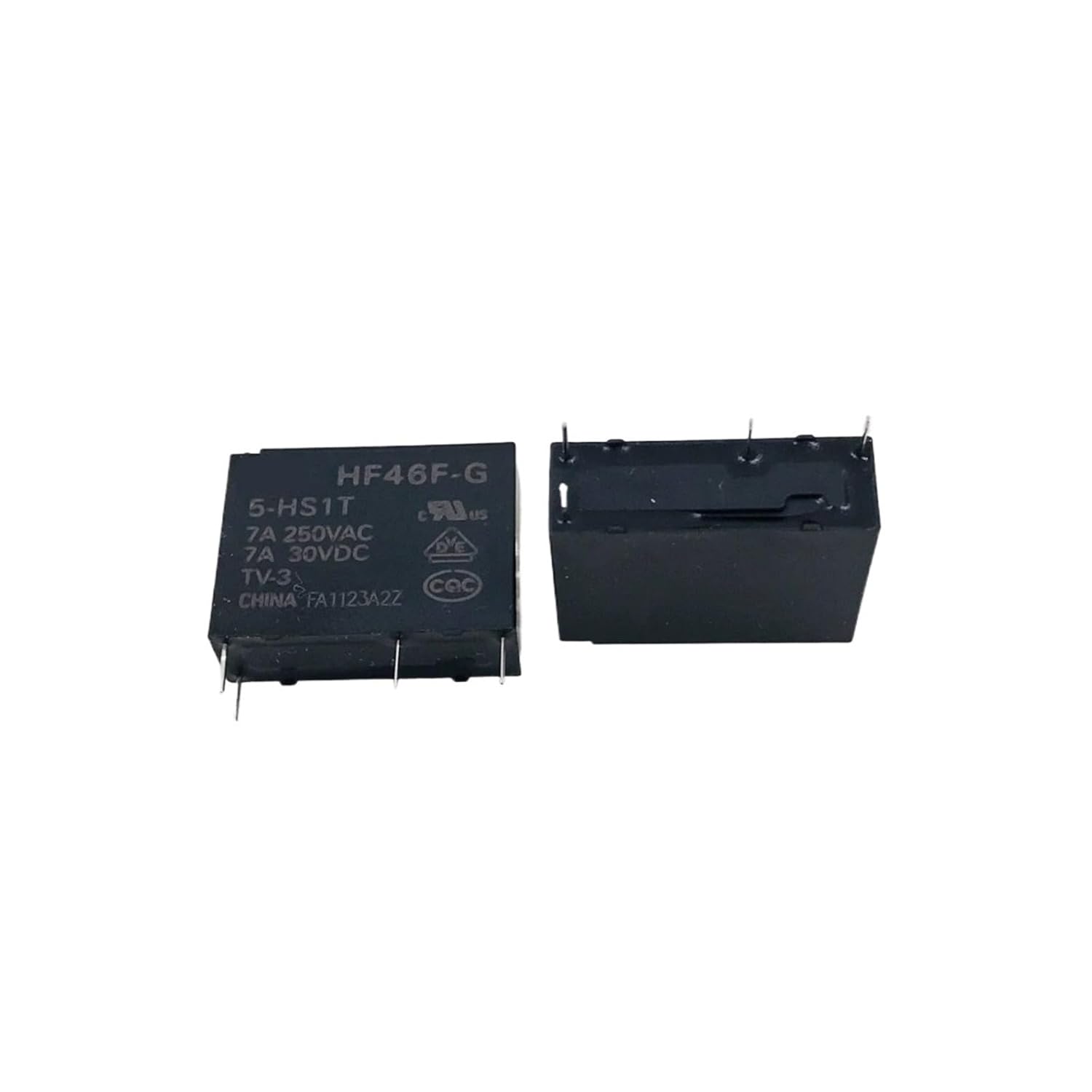 HF46F-G-5-HS1T HF46F-G-5-HS1T HF46F-G-5-HS1T 005VDC Normally Open 4-pin 7A250VAC Ultra Small Medium Power Relay 1Pcs