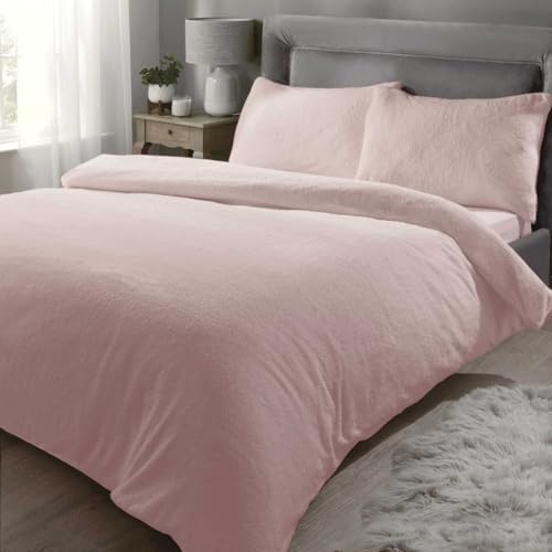 Rapport Teddy Duvet Double Pink- DSO -(TEDDYX-Doub-Pink)