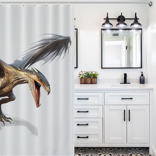 Rideau de douche imperméable anti-moisissure en polyester 183x183cm