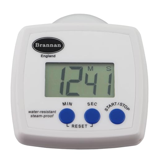 Brannan Temporizador de Ducha Digital Resistente al Agua Cuarto húmedo de baño a Prueba de Vapor