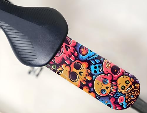 Image of Bike Fender, Tool-Free Rear Fender for Road & Mountain Bikes, Flexible Mud Guard for Back Seat, Stylish Splash Guard for Cycling Enthusiasts (Color 9)
