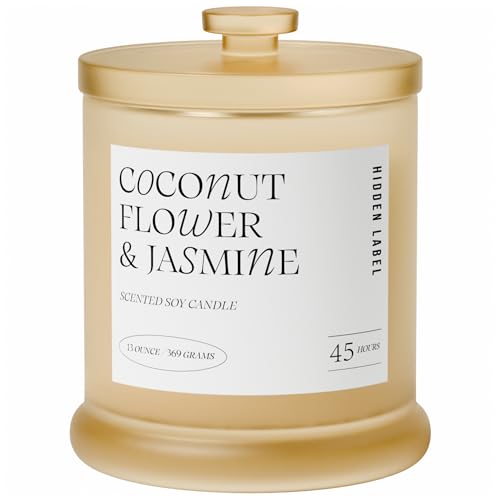 Coconut Jasmine Soy Candle &ndash; 13oz 2 Wicks 75hr
