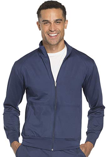 CHEROKEE Workwear WW Core Stretch Unisex Unisex Zip Front Warm -up Knit Jacket, WW300, 5XL, Navy