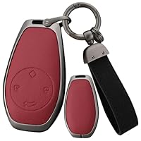 Een Stijl Auto Vierkante Gesp Sleutel Shell Zink Legering Autosleutel Shell Case Sleutelhanger Voor Haval Willekeurige Kleur Levering