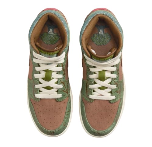 Jordan Big Kid's 1 Mid SS Archaeo Brown/Light Olive (FQ8101 200) - 74