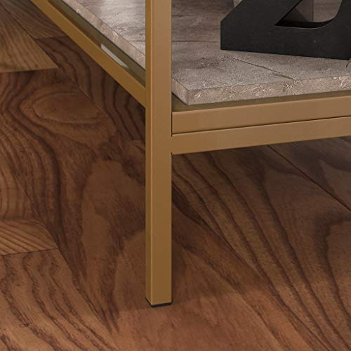 Sauder 428209 International Lux Console Table - Deco Stone™ Finish #TOP2