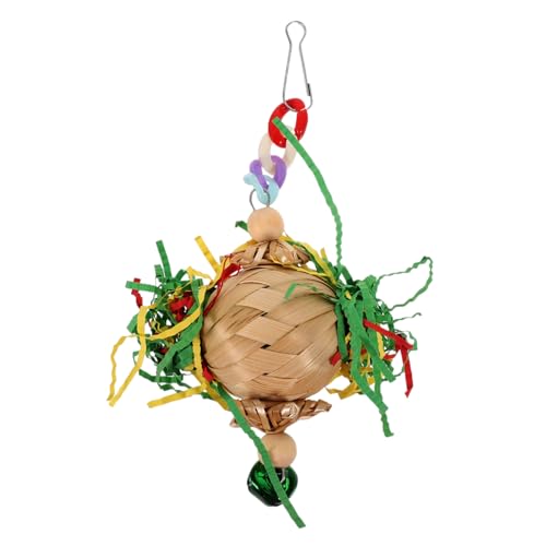 Levemolo Bird Chewing Hanging Foraging for Parrots Birds Multi Functional Birdcage Ornament Engaging Bright Design